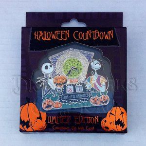 Disney Parks Haunted Mansion Pin Nightmare Before Christmas Halloween Countdown